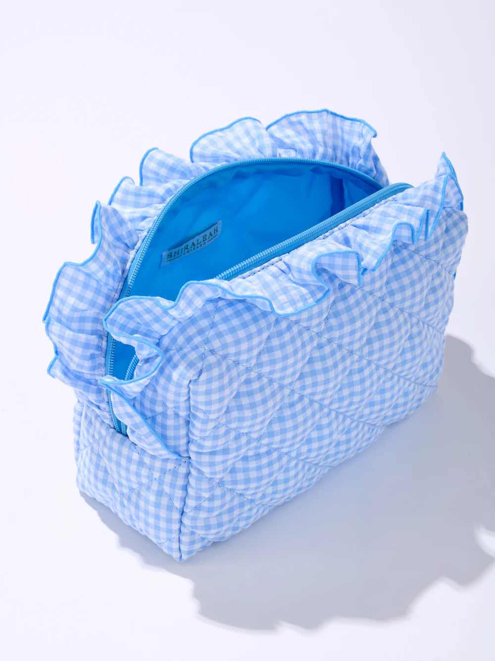 Large Fancy Zip Pouch - Blue
