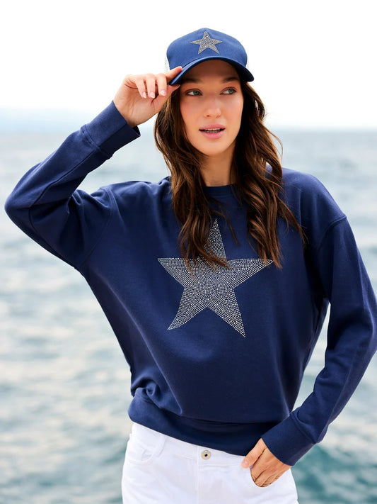 Navy Star Sweatshirt