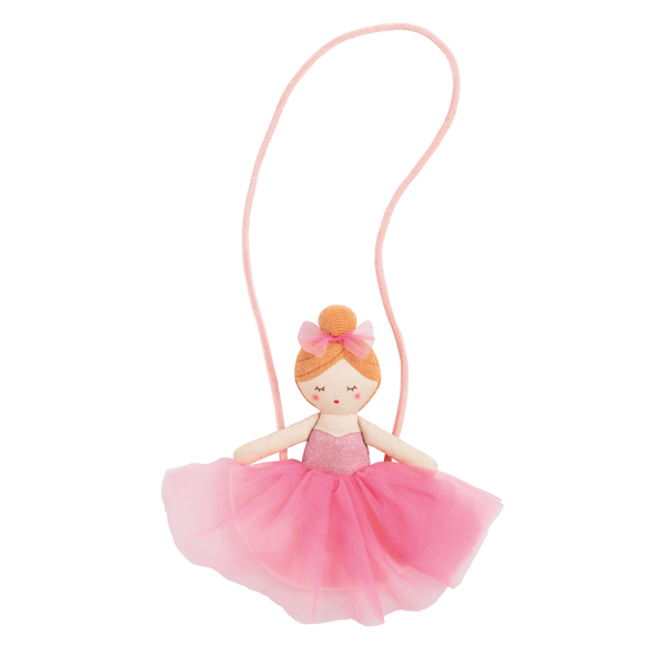 Dark Pink Ballerina Tulle Purse