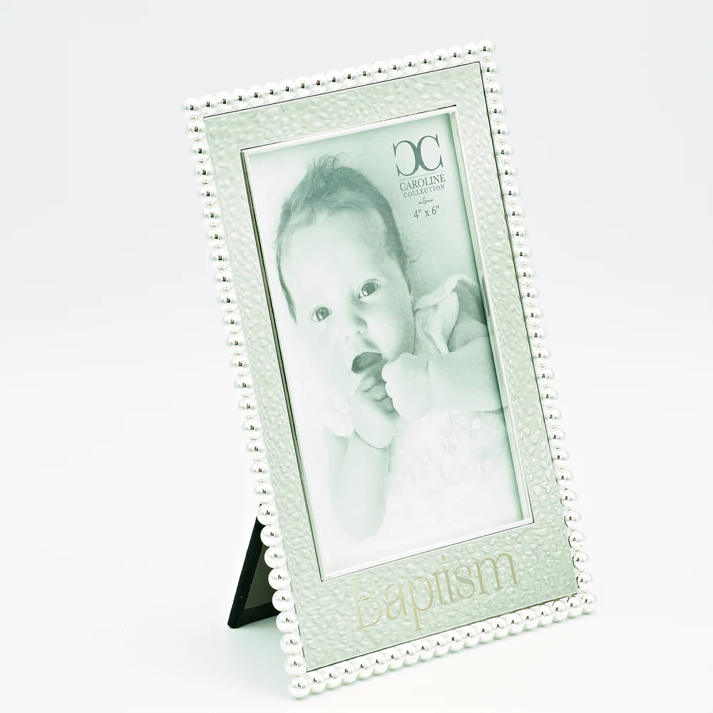 Silver Baptism Keepsake frame