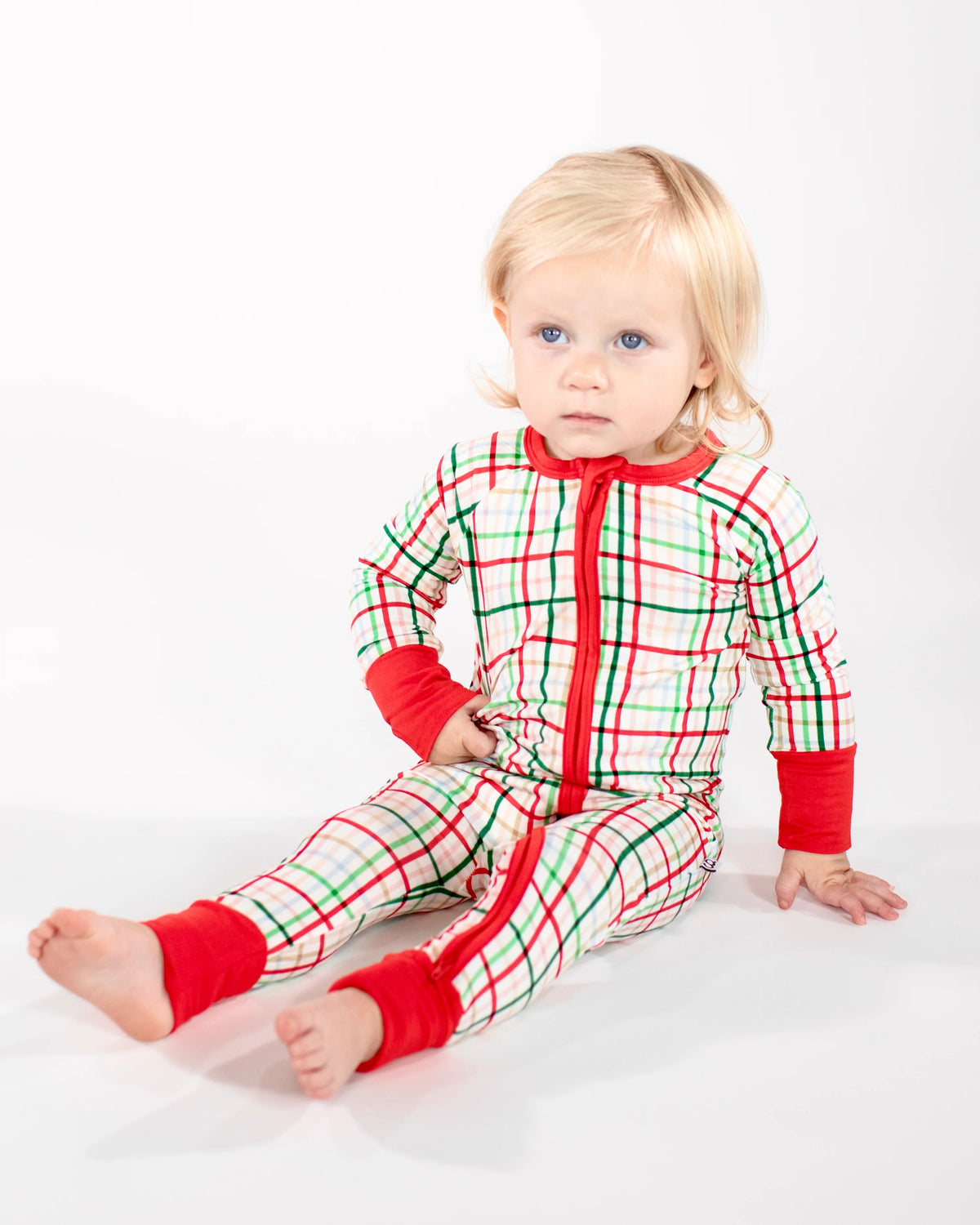 LS Zip PJs-AJ Plaid