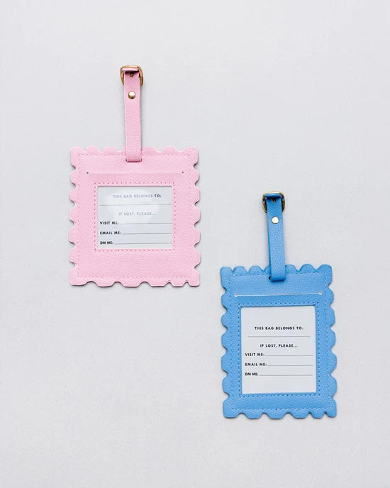 Novelty Luggage Tag Set - Stamps
