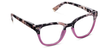 Faye Reading Glasses - Black Marble/Pink
