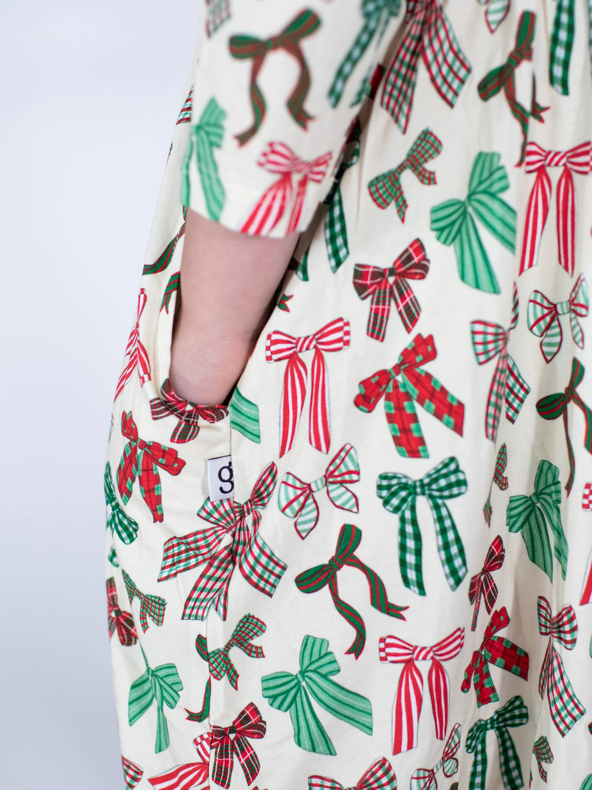 3/4 Dress - Holiday Bows
