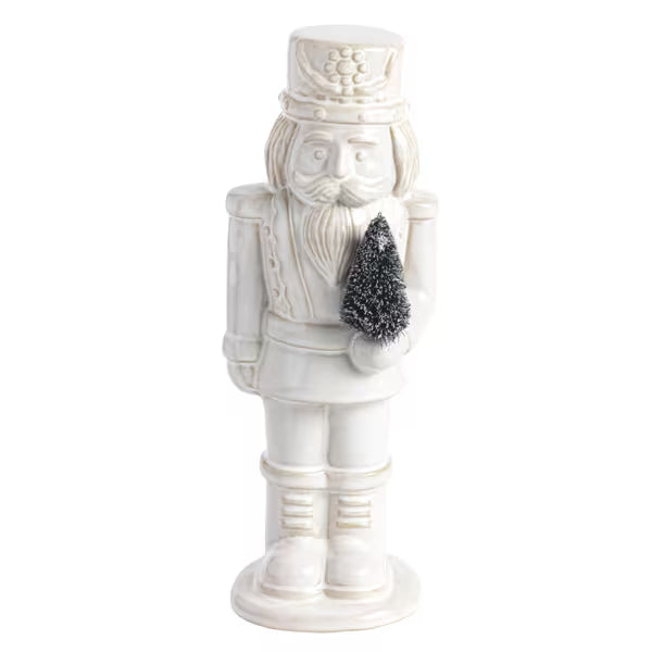 Large White Ceramic Nutcracker