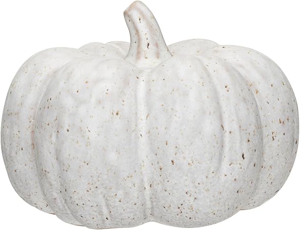 Round Stoneware Pumpkin