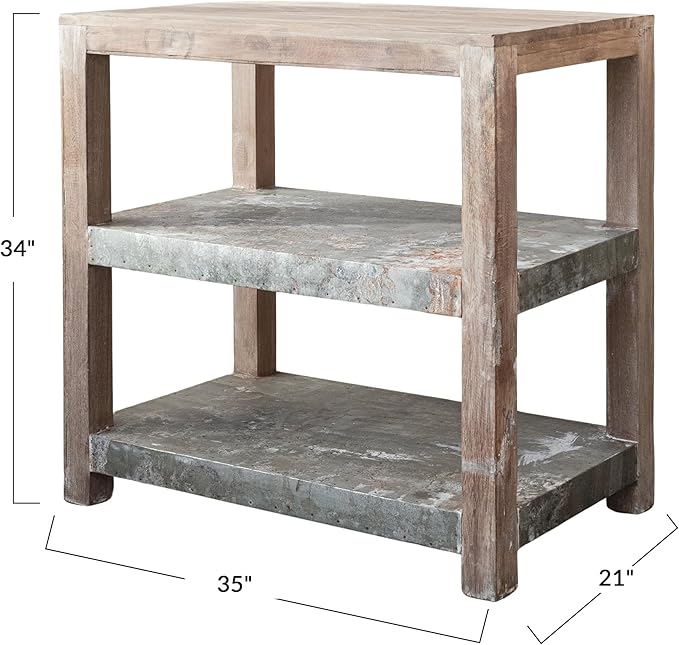 Wood & Metal Shelf