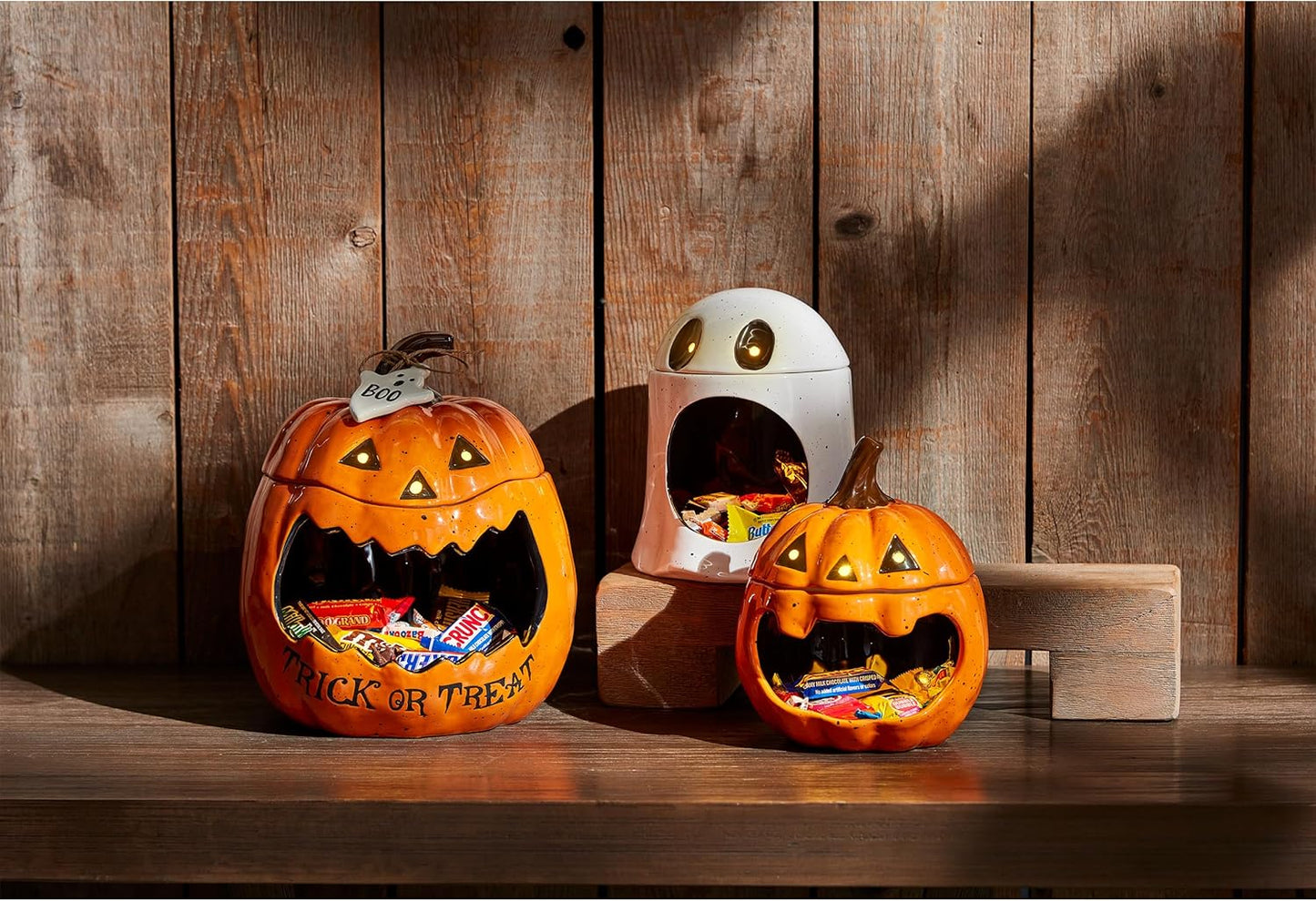 LED Sound Pumpkin Container
