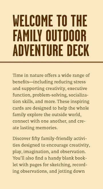 Family Outdoor Adventure Deck