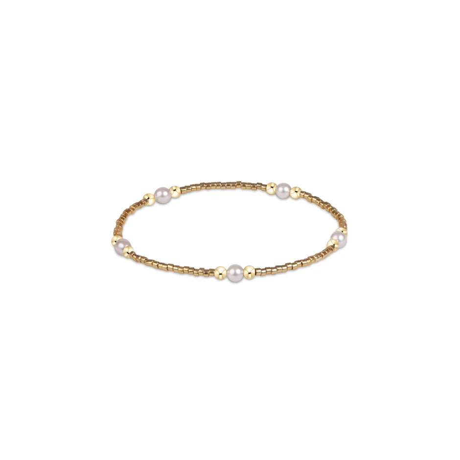 Gameday Hope Purpose Pearl Bracelet - Gold Luster