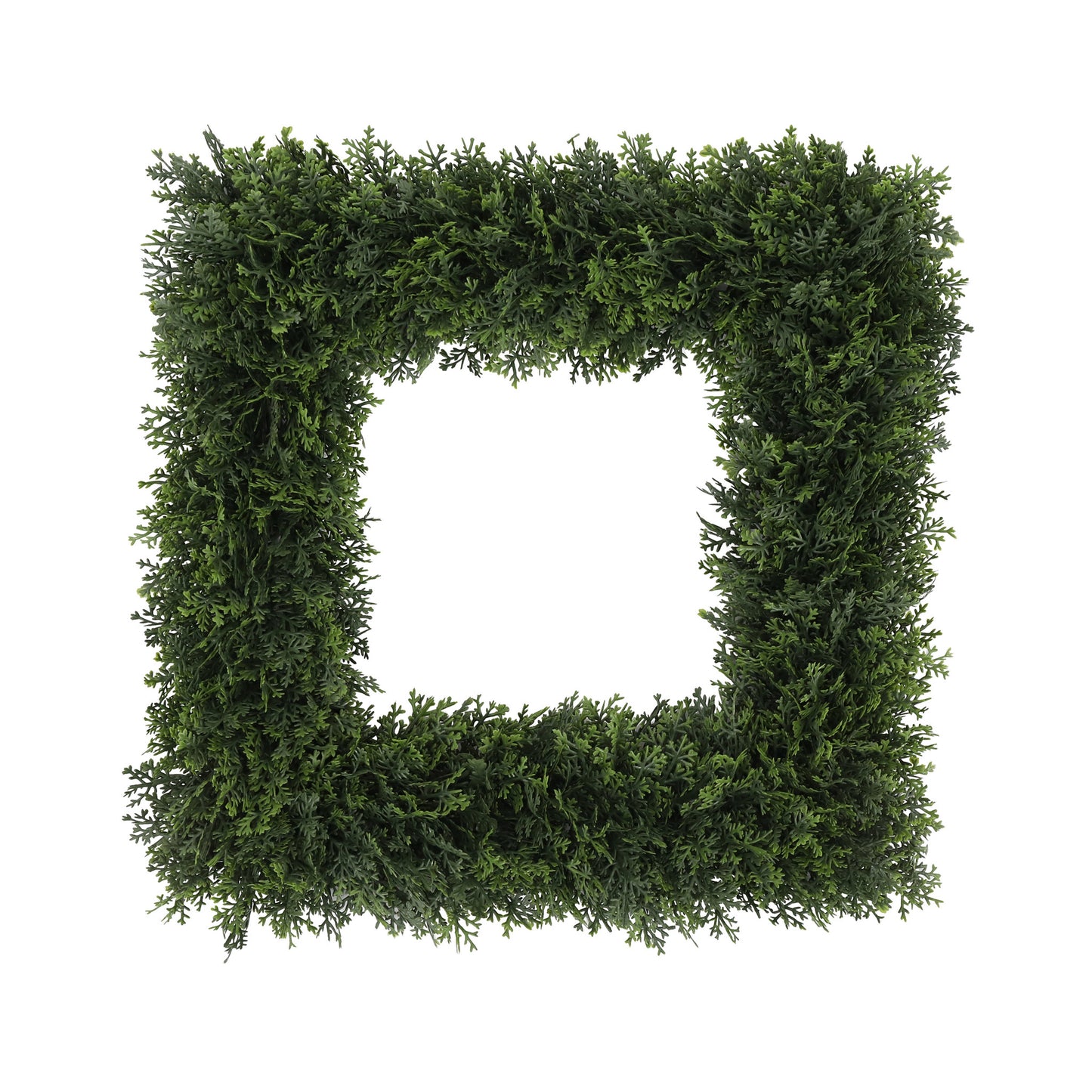 Faux Boxwood 18" Square Wreath