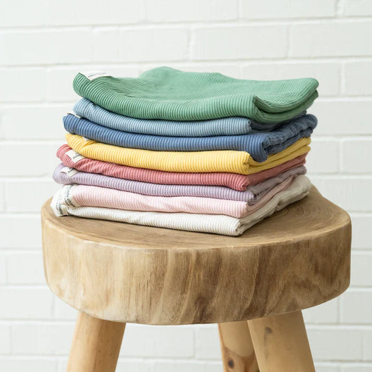 Good Little Citizens Baby Swaddle & Beanie - Sea Foam