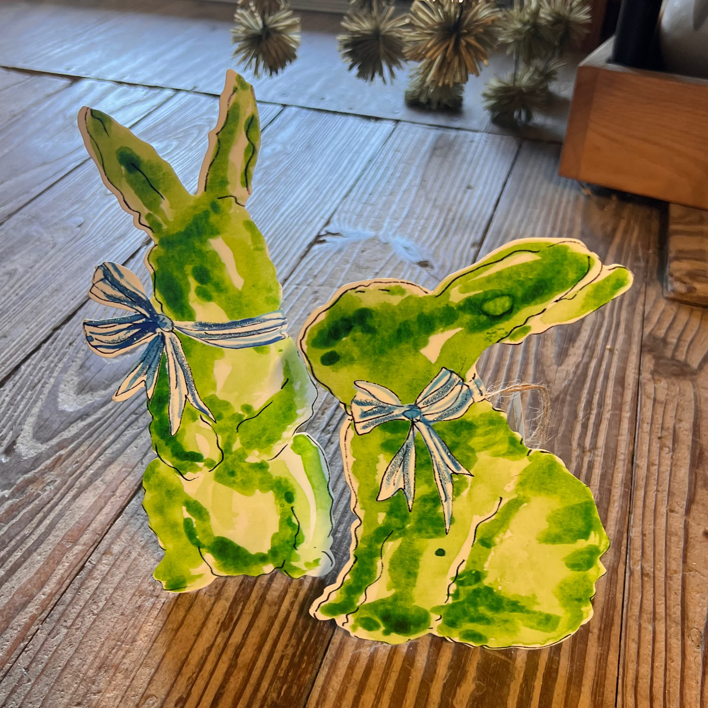 Standing Boxwood Bunny