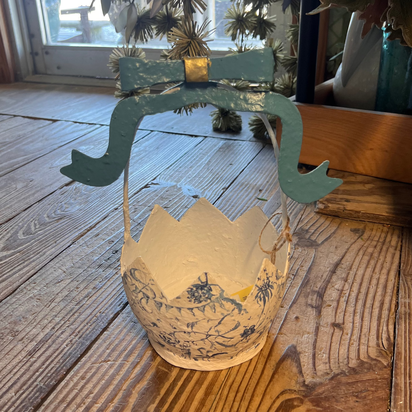 Chinoiserie Easter Basket - Blue