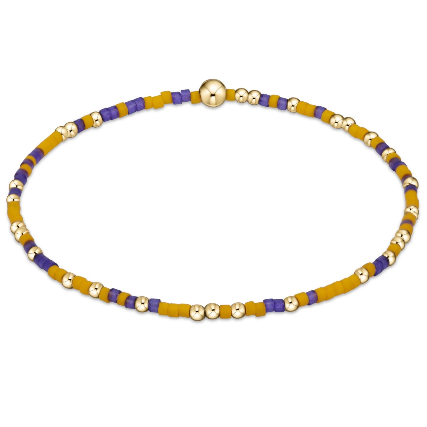 Extends Gameday Hope Unwritten Gold Bracelet - Deep purple-Golden Yellow