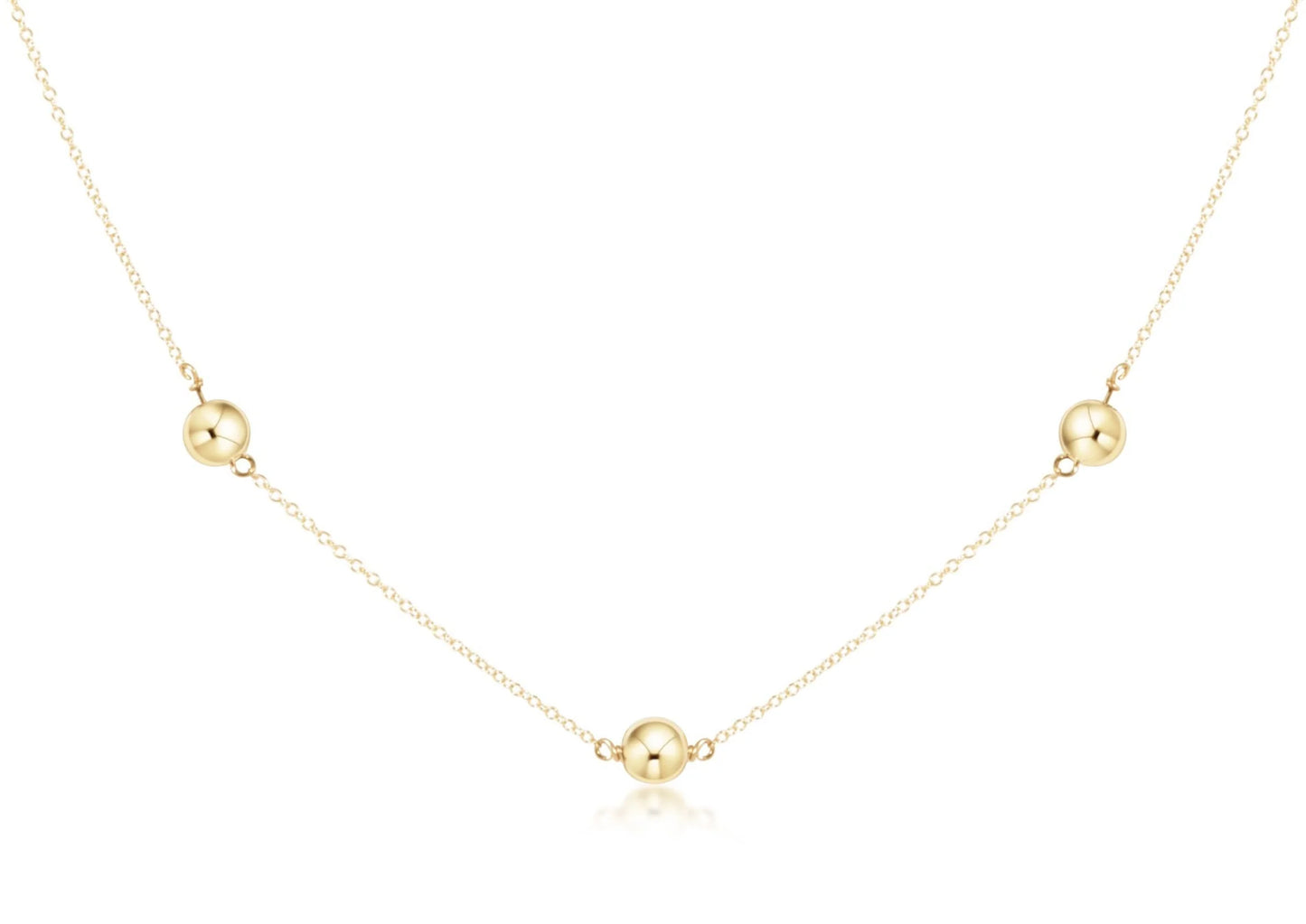 17" Choker Simplicity Chain Gold - Classic Gold 6mm