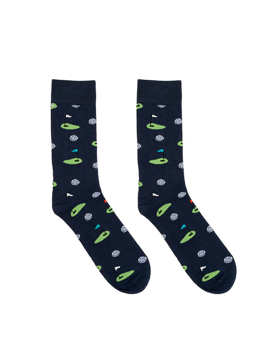 Men's Bamboo Crew Socks - Golfing