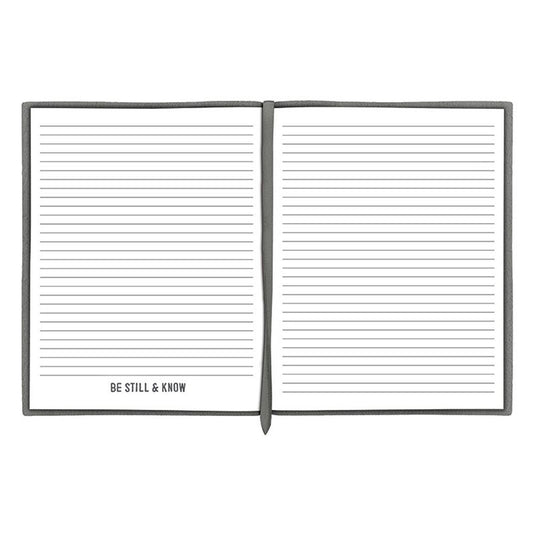 Face to Face Suede Journal - Be Still