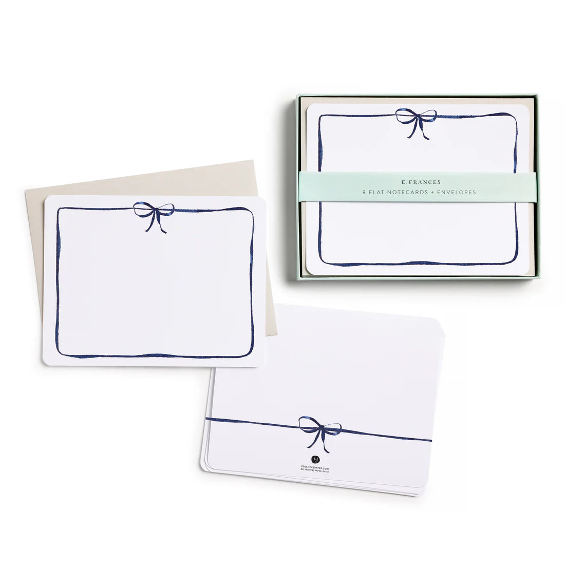 Navy Bow Flat Notes
