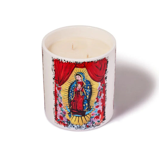 Large Virgin Mary of Guadalupe Candle