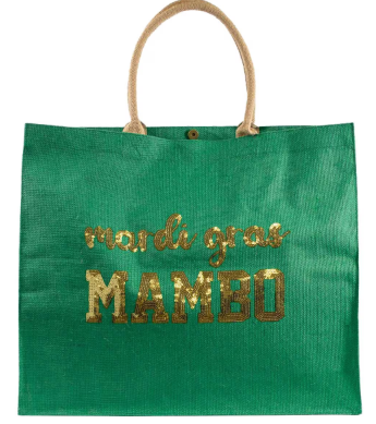 Mardi Gras Sequin Carryall Tote
