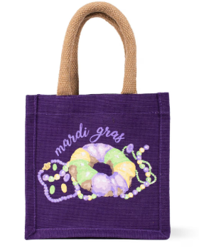 Mardi King Cake Gift Tote - Petite