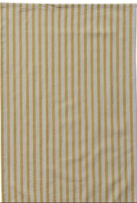 Cotton Printed Towel - Yellow Stripes