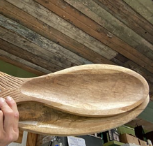 Carved Wooden Fish Platters