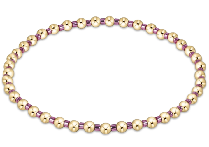 Hope Grateful Bracelet - Pink Metallic
