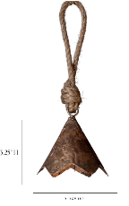 Scallop Iron Inspired Bell Ornament