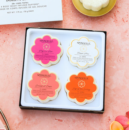 Daisy Collection Spongette Quartlet - Floral
