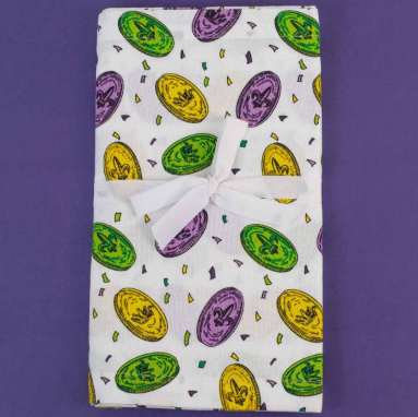 Mardi Gras Doubloons Table Runner