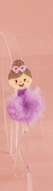Ballerina Acrylic Headband - Purple