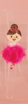 Ballerina Acrylic Headband - Dark Pink