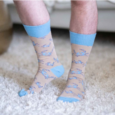 Men's Socks - Blue Crab