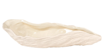 Stoneware Oyster Shell Shaped Bowl