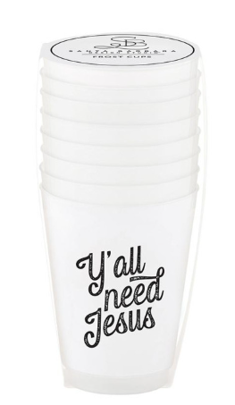 Y'all Need Jesus Frost Cups