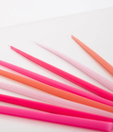 Pink Tall Tapered Candles