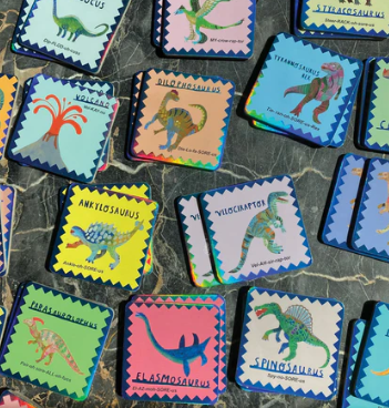 Shiny Dinosaur Memory and Matching Game
