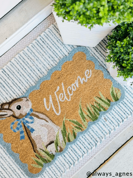 Easter Scalloped Doormat
