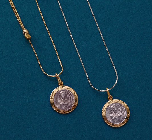 Jesus Chain Slider Necklace - Gold