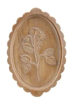 Botanical Wood Scalloped Wall Plaques