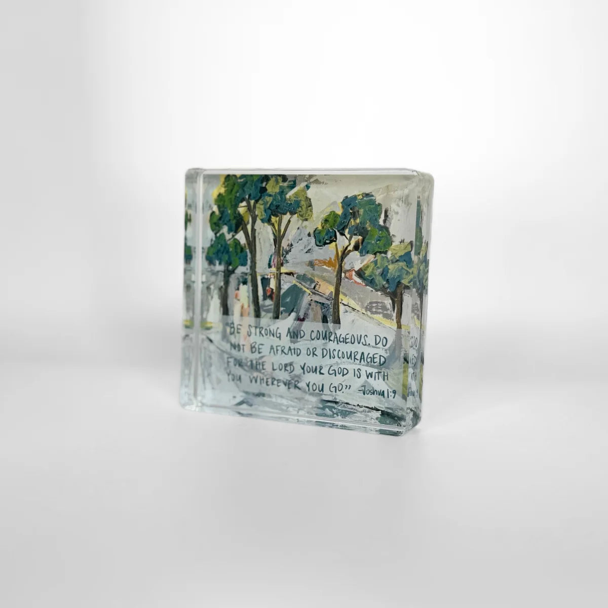 Acrylic Scripture Block - Joshua 1:9