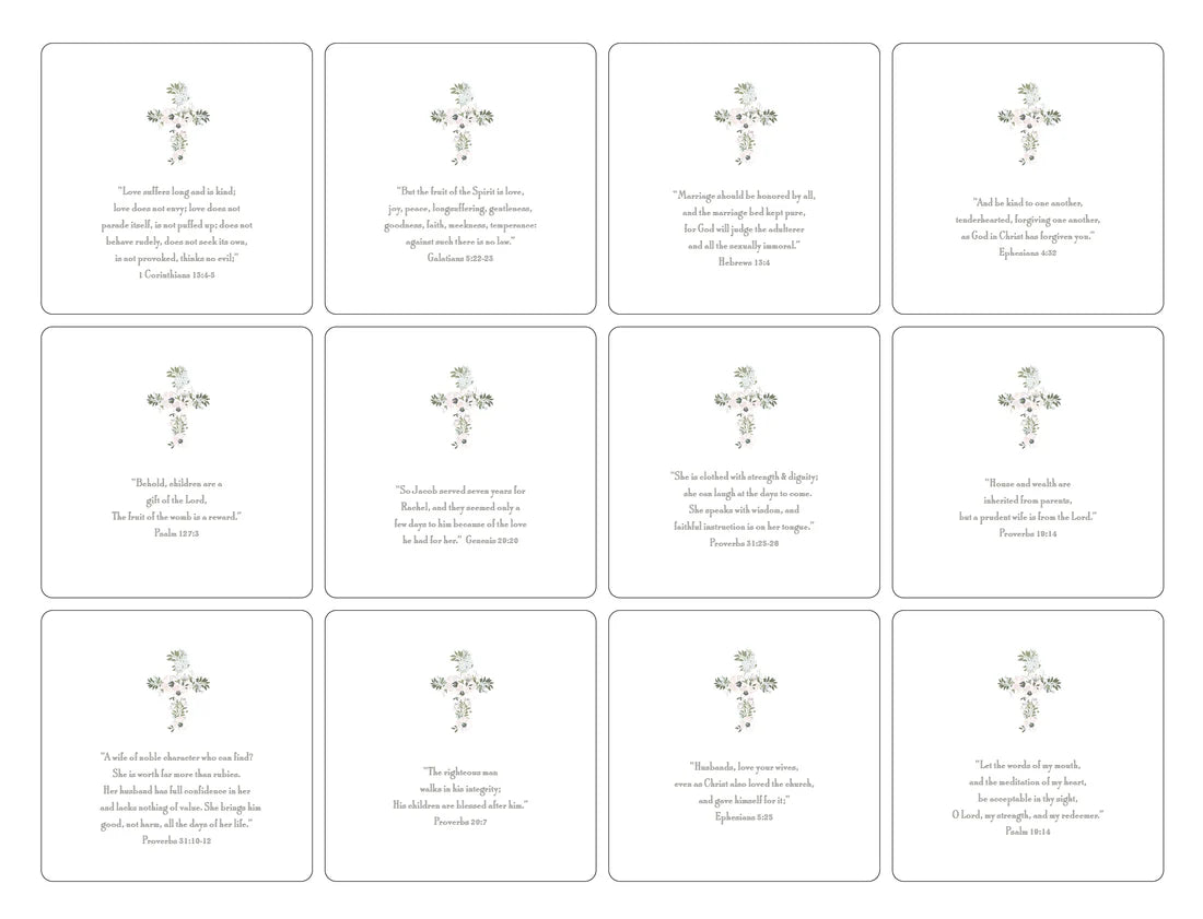 Oversized Marriage Quote Cards