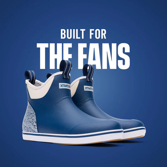 Men's Tailgate Ankle Deck Boots - Blue White