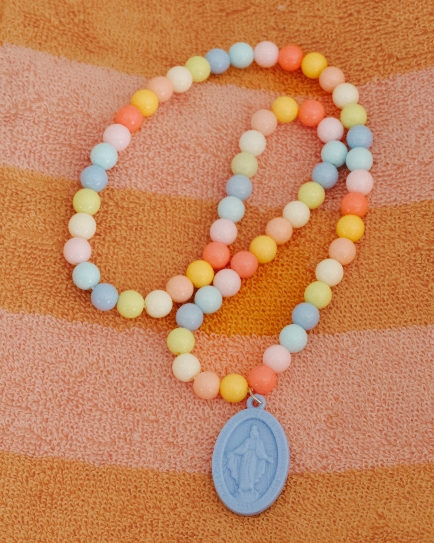 Miraculous Medal Plastic Children's Necklace