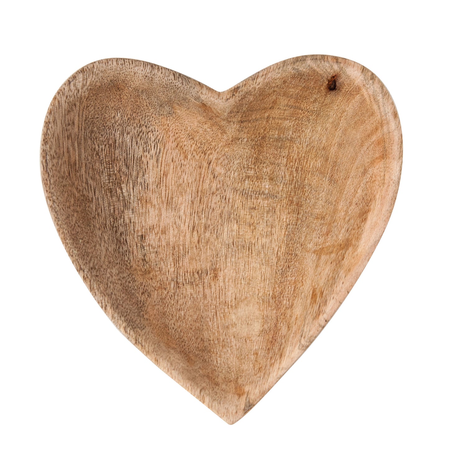 Mango Wood Heart Shaped Bowl