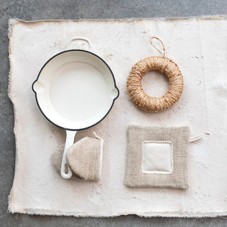 Natural Hemp Fiber Oven Mitt