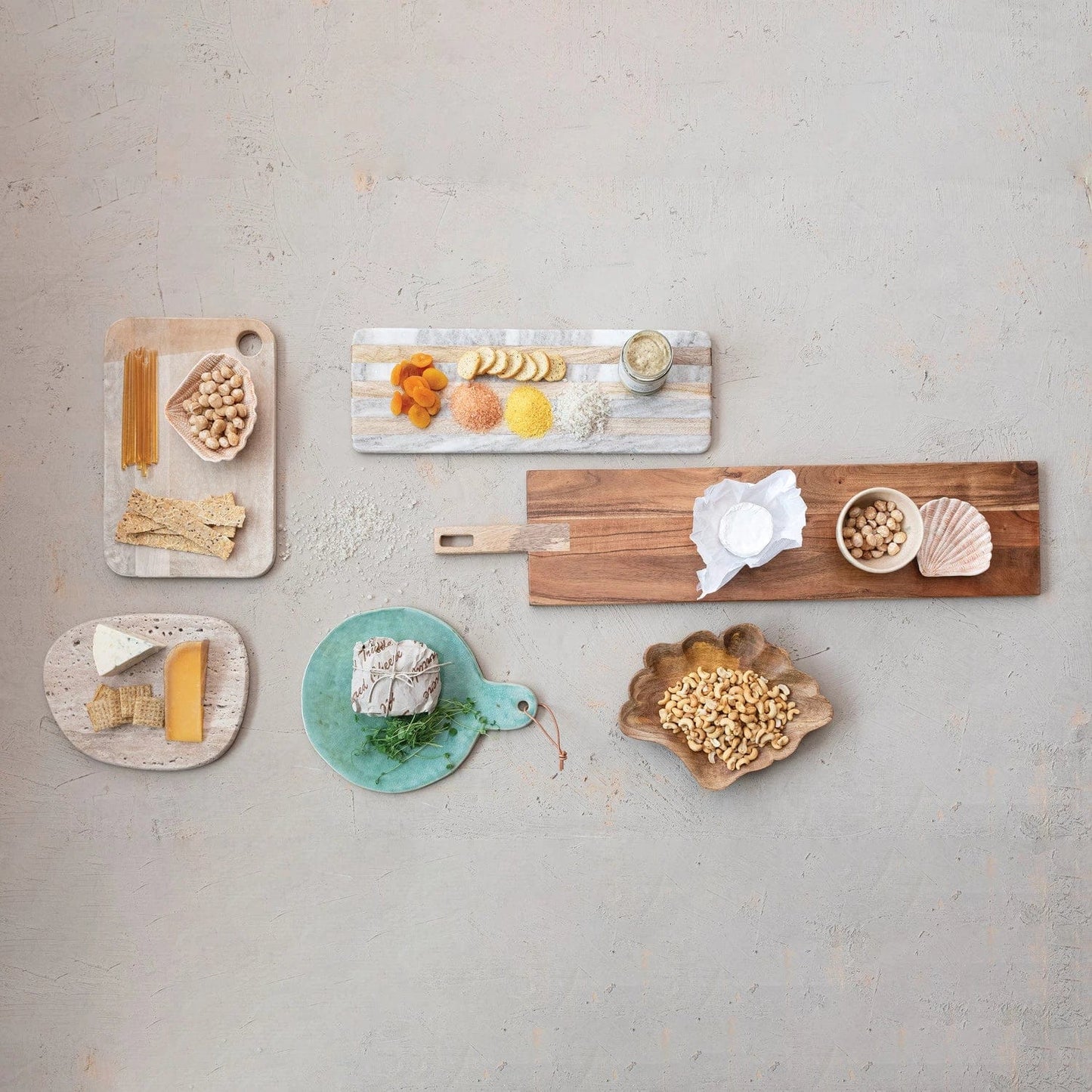 Whitewashed Mango Wood Cheese Board