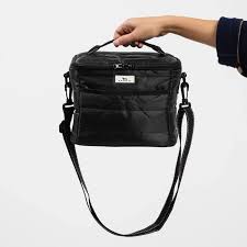 Road Snacks Lunch Bag - Black Puffer